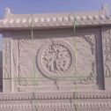 山南 芝麻白花岗岩屏风，照壁，影壁
