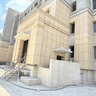 山南 黄金麻干挂，工地实拍