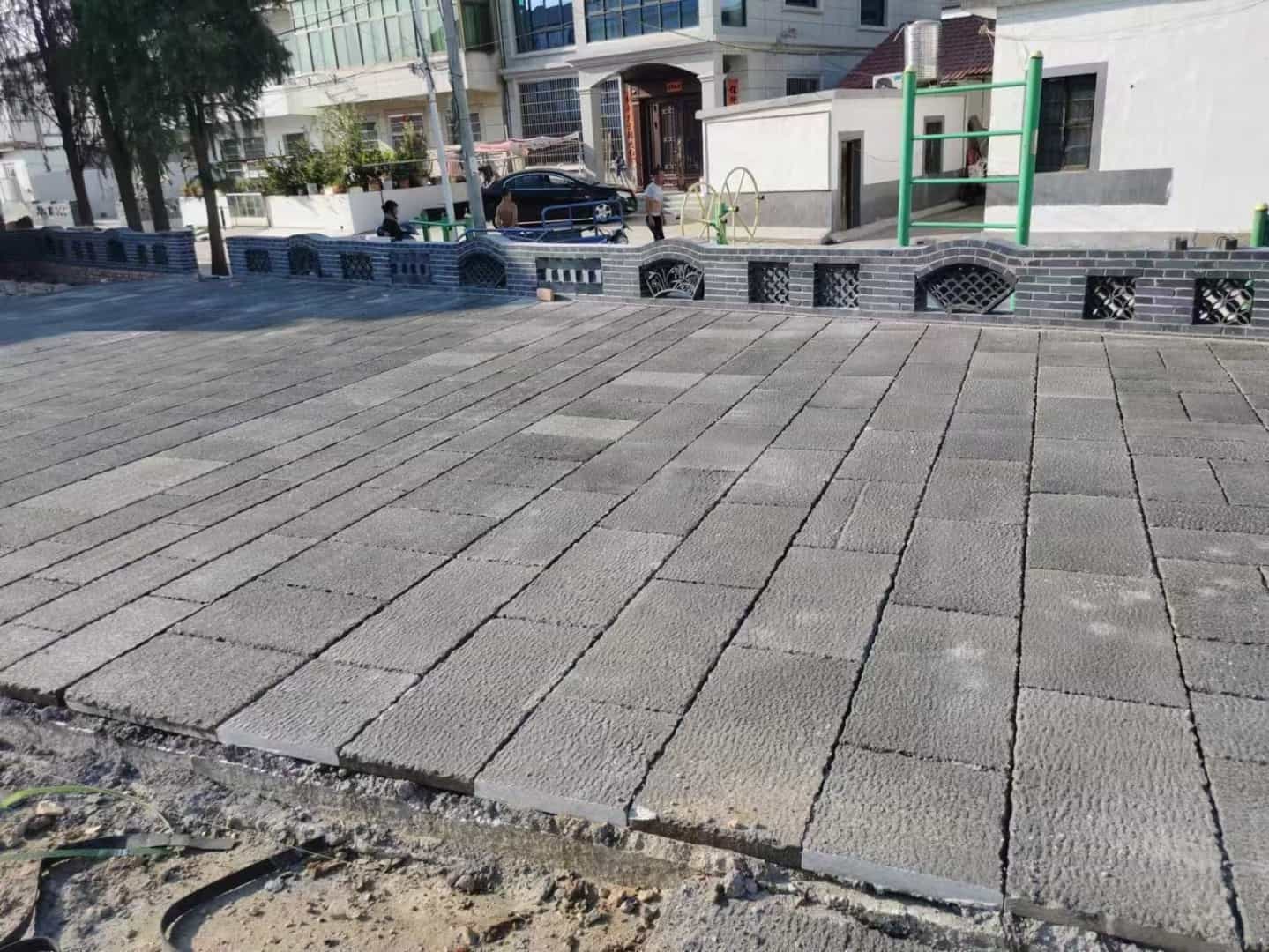 山南仿古石铺装效果