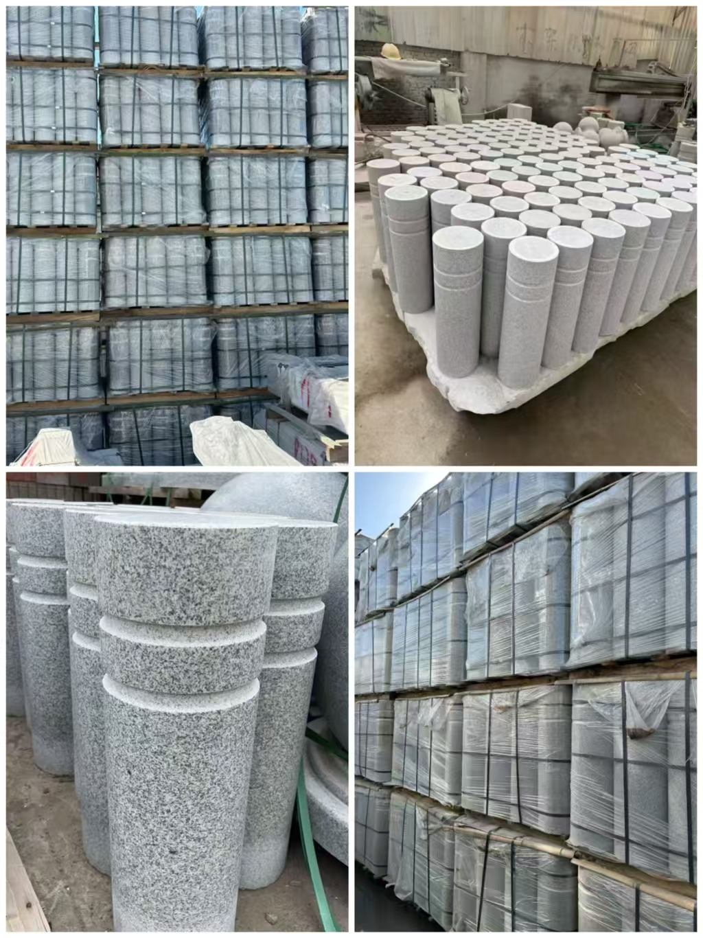 山南 芝麻白花岗岩挡车柱、隔离柱多少钱