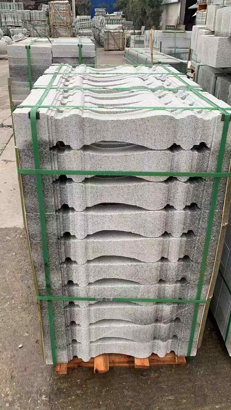 山南 芝麻白方形拉丝面，栏杆花瓶柱