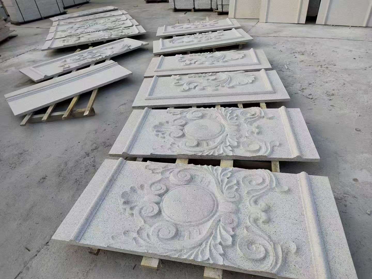 山南 芝麻白干挂雕花板